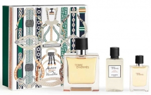 Hermes Set Terre D` Hermes Parfum M 75ml + 40ml ASL + Parfum 12,5ml