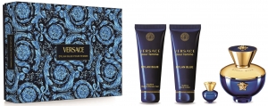 Versace Set Dylan Blue Pour Femme W edp 100ml + edp 5ml + 100ml BL + 100ml SG